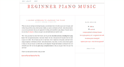 Desktop Screenshot of beginner-piano-music.blogspot.com