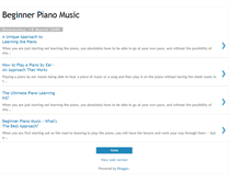 Tablet Screenshot of beginner-piano-music.blogspot.com