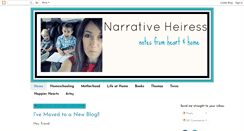 Desktop Screenshot of narrativeheiress.blogspot.com
