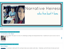 Tablet Screenshot of narrativeheiress.blogspot.com
