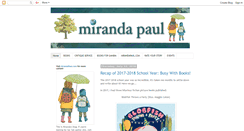 Desktop Screenshot of mirandapaulbooks.blogspot.com