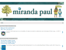 Tablet Screenshot of mirandapaulbooks.blogspot.com