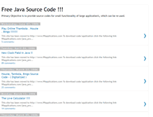 Tablet Screenshot of freesourcecode.blogspot.com