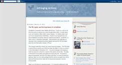 Desktop Screenshot of infringingactions.blogspot.com