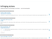 Tablet Screenshot of infringingactions.blogspot.com