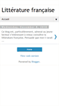 Mobile Screenshot of etudes-litteraires.blogspot.com