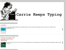 Tablet Screenshot of carriekeepstyping.blogspot.com