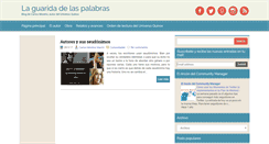 Desktop Screenshot of laguaridadelaspalabras.blogspot.com