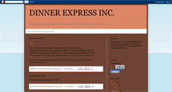 Desktop Screenshot of mydinnerexpress.blogspot.com