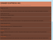 Tablet Screenshot of mydinnerexpress.blogspot.com