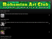 Tablet Screenshot of bohemianartclub.blogspot.com