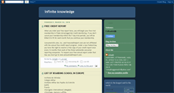 Desktop Screenshot of infiniteknowledgeofeverything.blogspot.com
