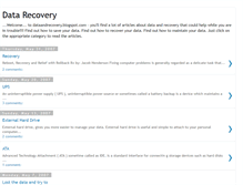 Tablet Screenshot of dataandrecovery.blogspot.com