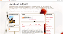 Desktop Screenshot of cadisheadinspace.blogspot.com