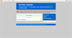 Desktop Screenshot of escritosvolatiles.blogspot.com