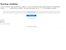 Tablet Screenshot of escritosvolatiles.blogspot.com