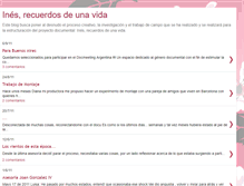 Tablet Screenshot of inesrecuerdosdeunavida.blogspot.com