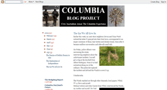 Desktop Screenshot of columbiablogproject.blogspot.com