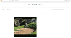 Desktop Screenshot of creativegolf.blogspot.com