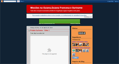 Desktop Screenshot of missoesnaguianaesuriname.blogspot.com