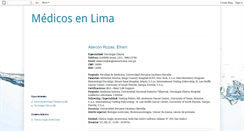 Desktop Screenshot of medicosenlima.blogspot.com