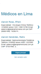 Mobile Screenshot of medicosenlima.blogspot.com