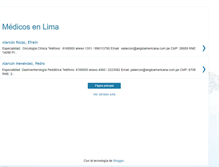 Tablet Screenshot of medicosenlima.blogspot.com