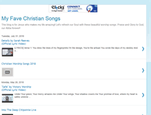 Tablet Screenshot of myfavechristiansongs.blogspot.com