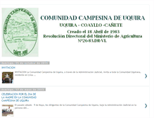 Tablet Screenshot of comunidad-campesina-de-uquira.blogspot.com