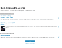 Tablet Screenshot of alexandremercier.blogspot.com