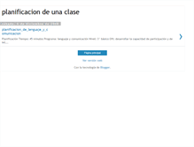 Tablet Screenshot of planificaciondeunaclase.blogspot.com