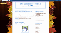 Desktop Screenshot of expressionscustomsigns.blogspot.com