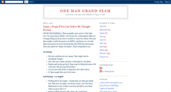 Desktop Screenshot of onemangrandslam.blogspot.com