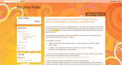 Desktop Screenshot of my-java-notes.blogspot.com