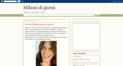 Desktop Screenshot of milionidigiorni.blogspot.com