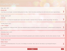 Tablet Screenshot of crumbsforducks.blogspot.com
