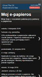 Mobile Screenshot of mojepapieros.blogspot.com