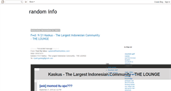 Desktop Screenshot of fullofrandominfo.blogspot.com