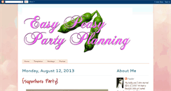 Desktop Screenshot of easypeasypartyplanning.blogspot.com