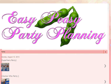 Tablet Screenshot of easypeasypartyplanning.blogspot.com