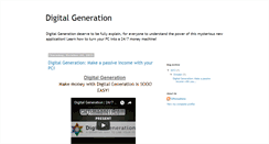 Desktop Screenshot of digitalgenerationexplain.blogspot.com