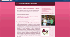 Desktop Screenshot of bibliotecanuevohorizonte.blogspot.com