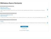 Tablet Screenshot of bibliotecanuevohorizonte.blogspot.com