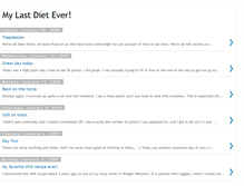 Tablet Screenshot of mylastdietever.blogspot.com