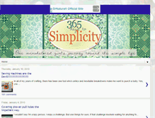 Tablet Screenshot of 365days2simplicity.blogspot.com