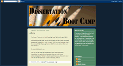 Desktop Screenshot of dissertation-bootcamp.blogspot.com