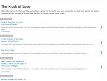 Tablet Screenshot of kioskoflove.blogspot.com