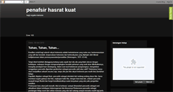 Desktop Screenshot of penafsirhasratkuat.blogspot.com