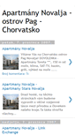 Mobile Screenshot of apartmany-novalja-chorvatsko.blogspot.com