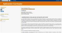 Desktop Screenshot of aplicacioncurricular.blogspot.com